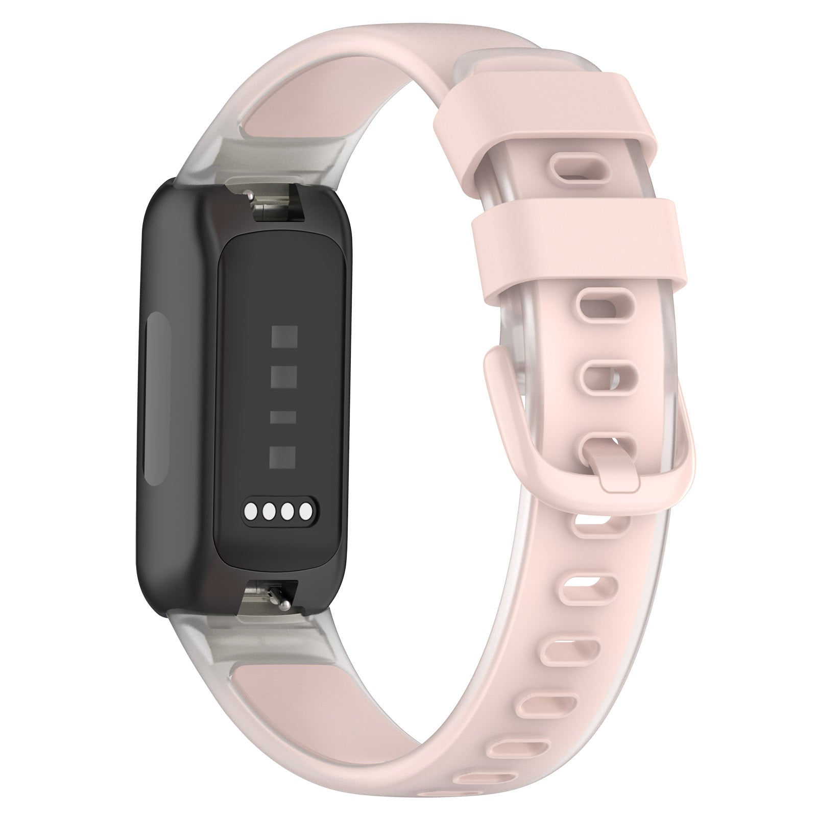 For Fitbit Inspire 3 Silicone Watch Band Dual Color Transparent Wrist Strap For Fitbit Inspire 3 Silicone Watch Band Dual Color Transparent Wrist Strap